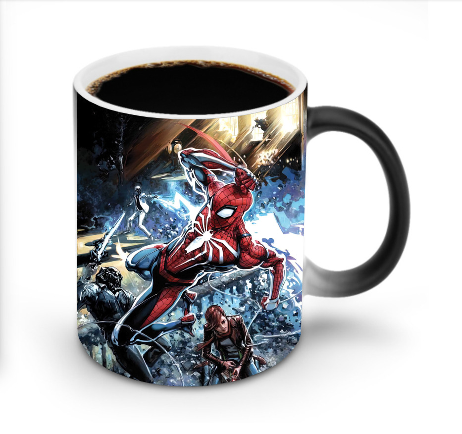 （画像用） Spider Man スパイダーマン 温度変色マグカップ