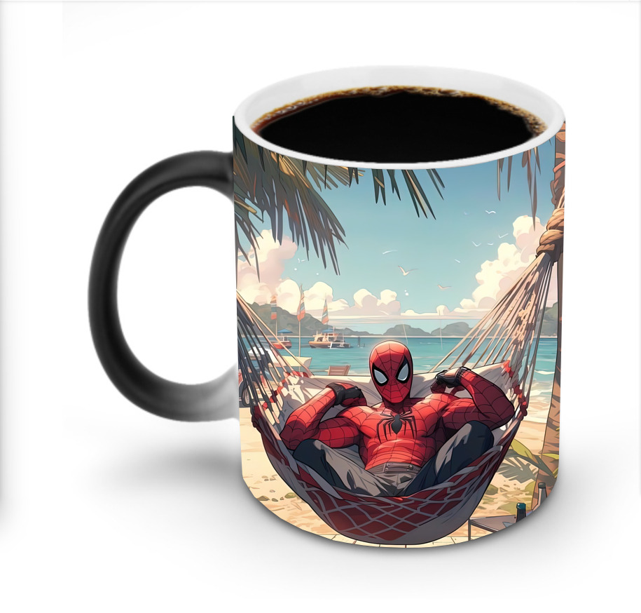 （画像用） Spider Man スパイダーマン 温度変色マグカップ
