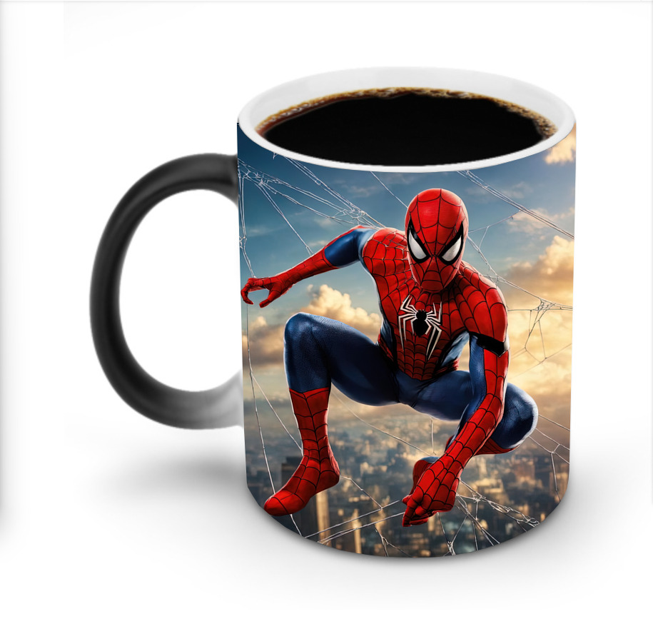 （画像用） Spider Man スパイダーマン 温度変色マグカップ