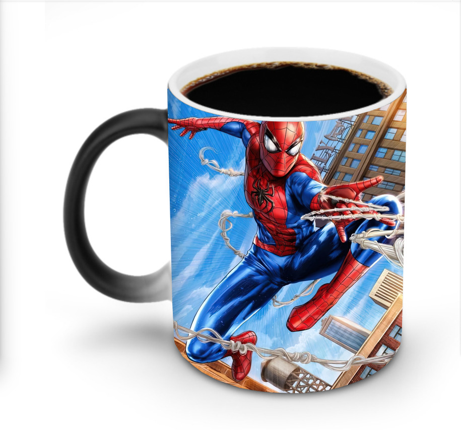 （画像用） Spider Man スパイダーマン 温度変色マグカップ