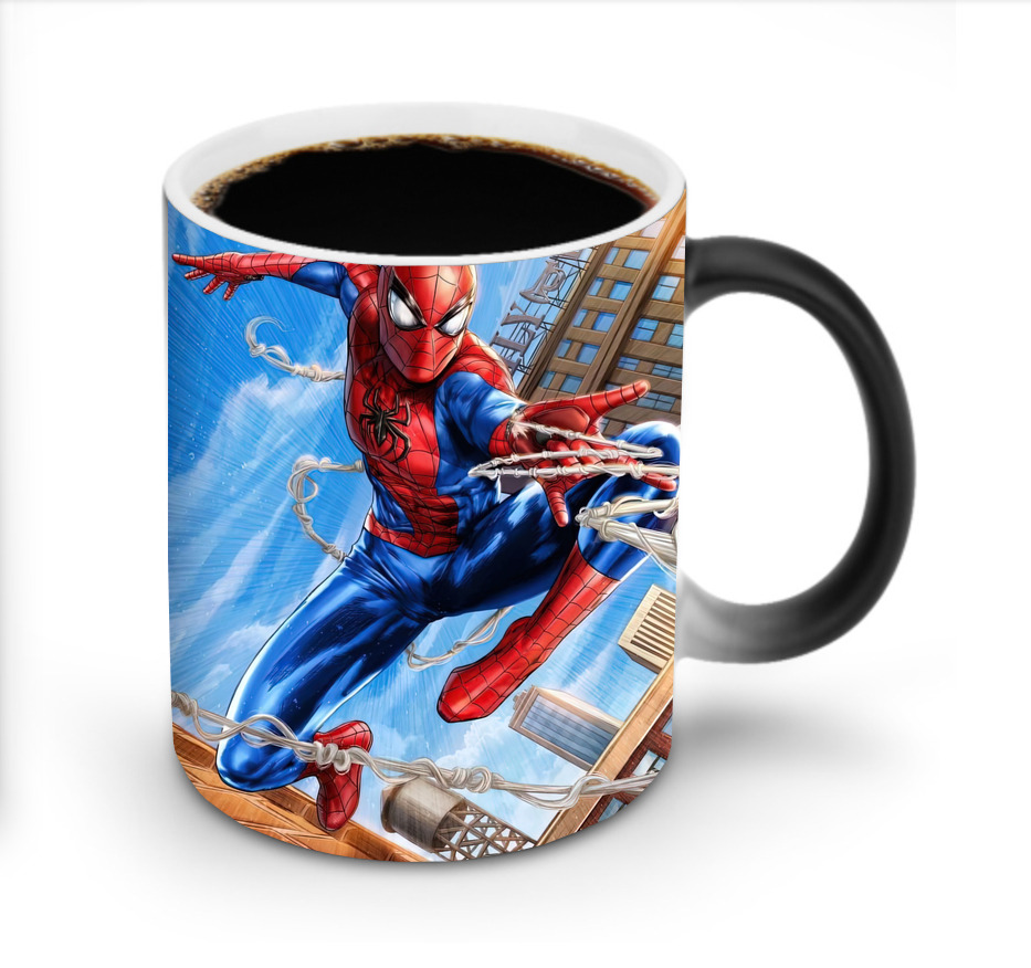 （画像用） Spider Man スパイダーマン 温度変色マグカップ