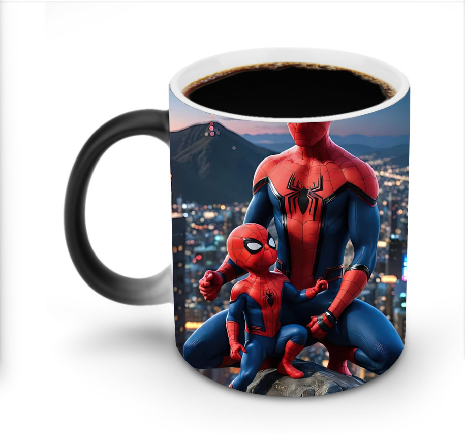 （画像用） Spider Man スパイダーマン 温度変色マグカップ