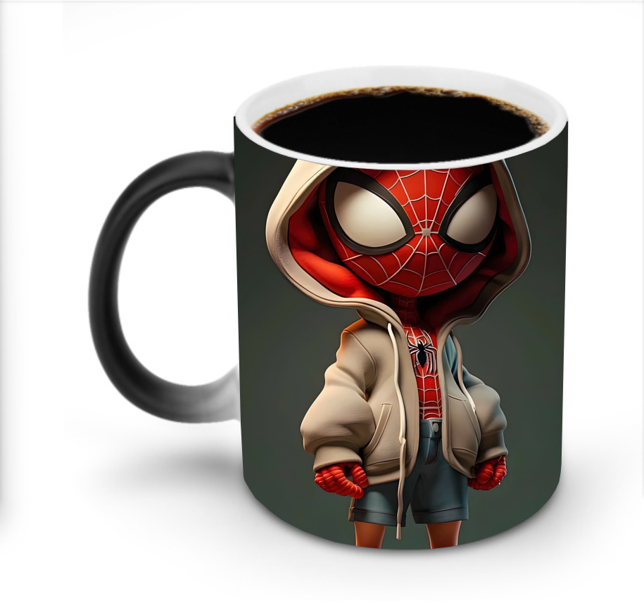 （画像用） Spider Man スパイダーマン 温度変色マグカップ