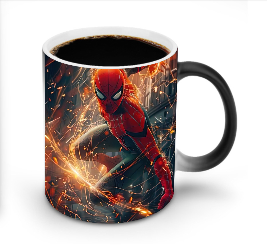 （画像用） Spider Man スパイダーマン 温度変色マグカップ