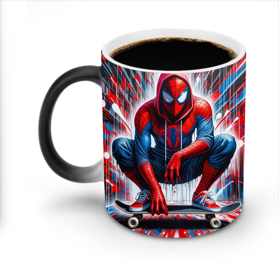 （画像用） Spider Man スパイダーマン 温度変色マグカップ