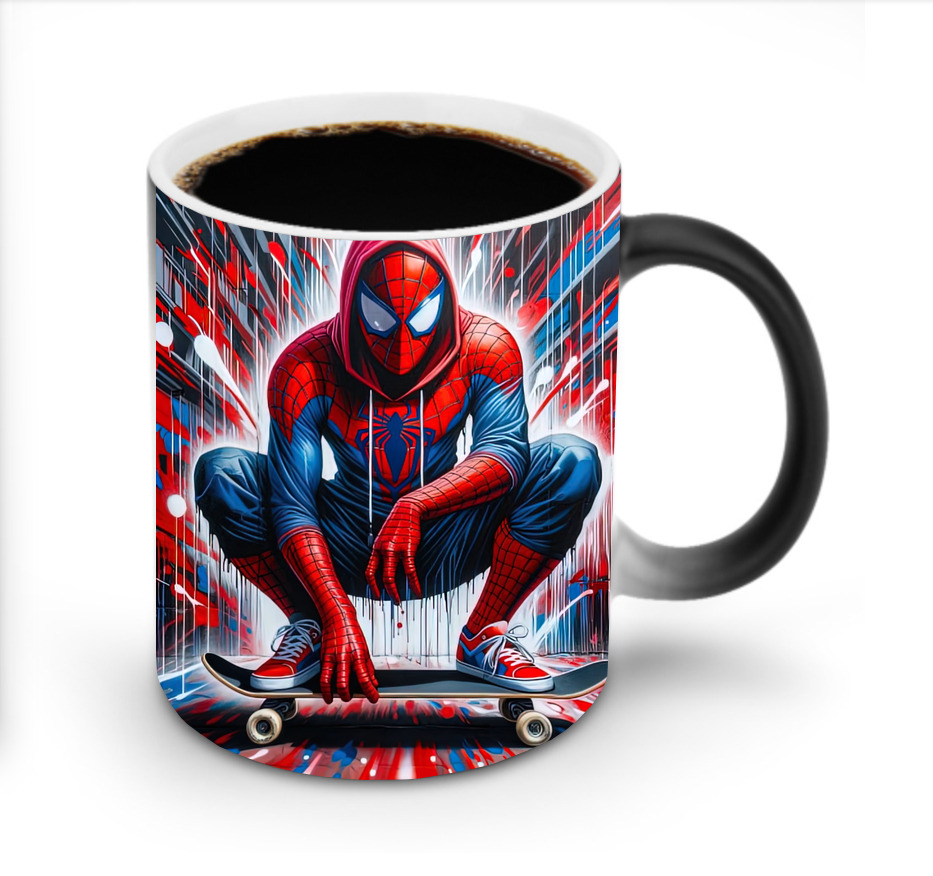 （画像用） Spider Man スパイダーマン 温度変色マグカップ