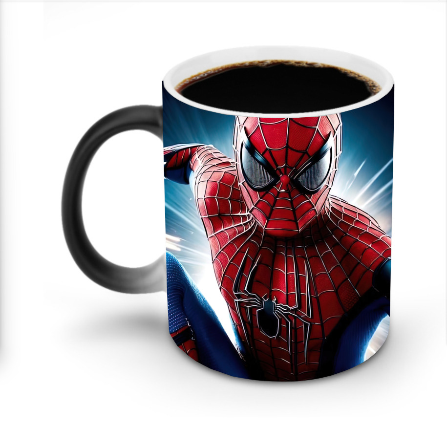 （画像用） Spider Man スパイダーマン 温度変色マグカップ