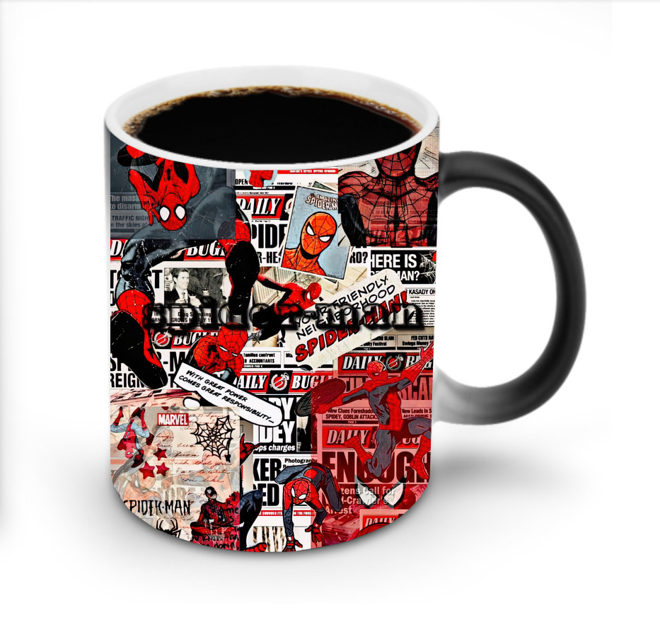 （画像用） Spider Man スパイダーマン 温度変色マグカップ