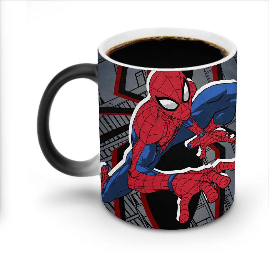 （画像用） Spider Man スパイダーマン 温度変色マグカップ