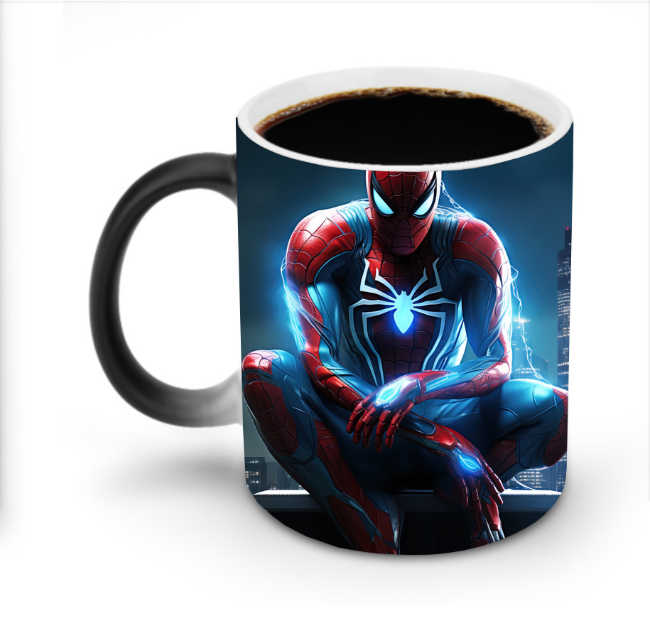 （画像用） Spider Man スパイダーマン 温度変色マグカップ