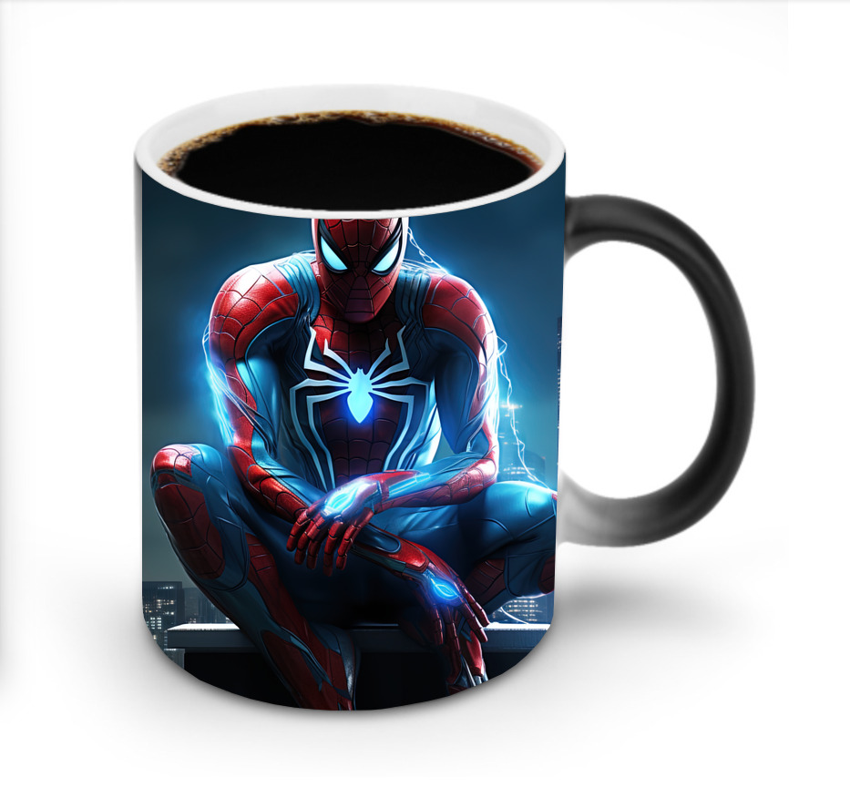 （画像用） Spider Man スパイダーマン 温度変色マグカップ
