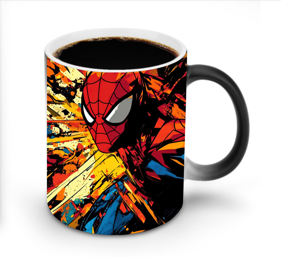 （画像用） Spider Man スパイダーマン 温度変色マグカップ