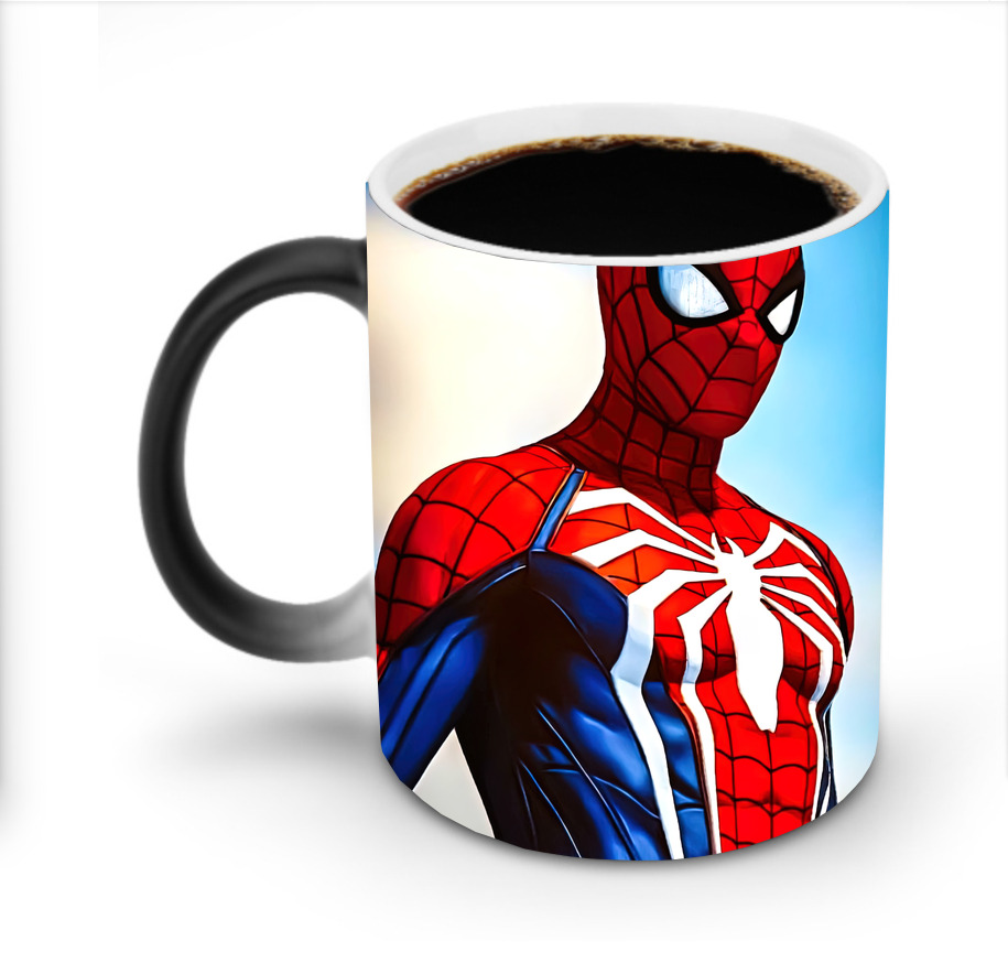 （画像用） Spider Man スパイダーマン 温度変色マグカップ