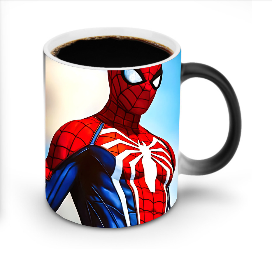 （画像用） Spider Man スパイダーマン 温度変色マグカップ