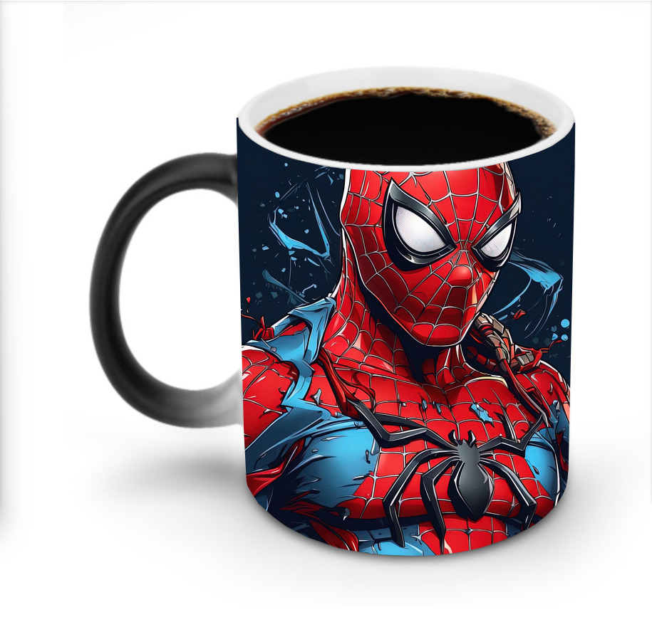 （画像用） Spider Man スパイダーマン 温度変色マグカップ