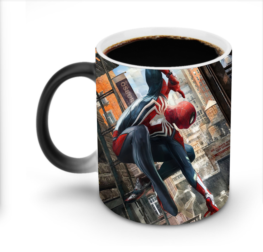 （画像用） Spider Man スパイダーマン 温度変色マグカップ