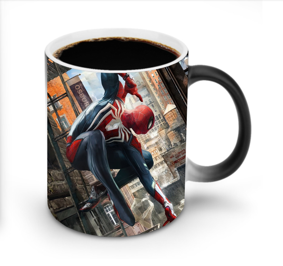 （画像用） Spider Man スパイダーマン 温度変色マグカップ