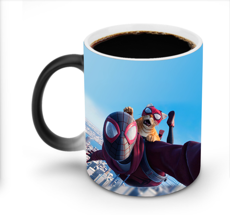 （画像用） Spider Man スパイダーマン 温度変色マグカップ