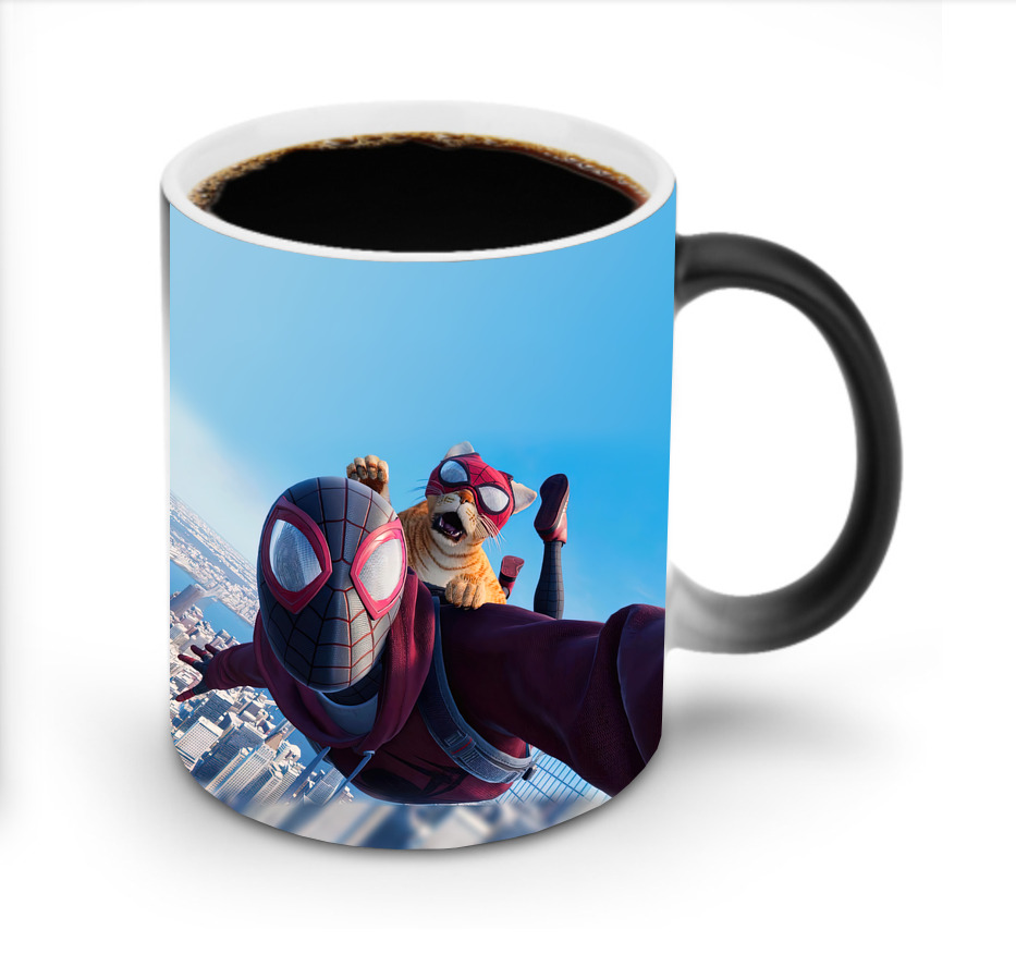 （画像用） Spider Man スパイダーマン 温度変色マグカップ
