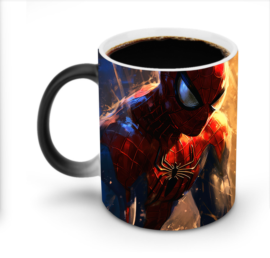 （画像用） Spider Man スパイダーマン 温度変色マグカップ