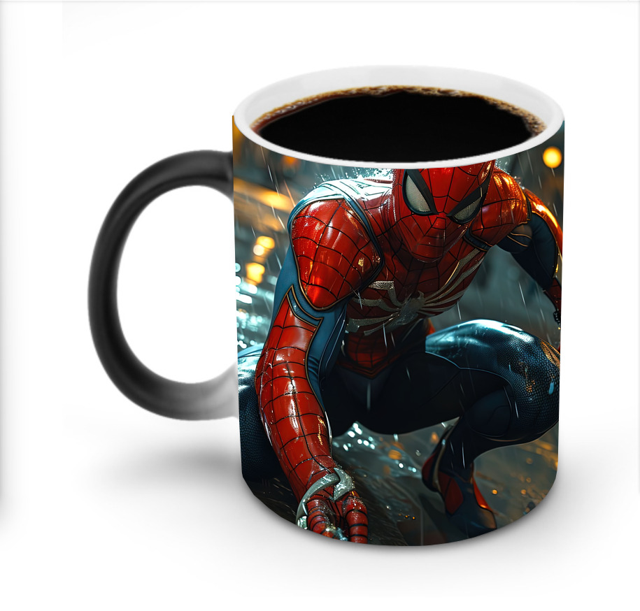 （画像用） Spider Man スパイダーマン 温度変色マグカップ