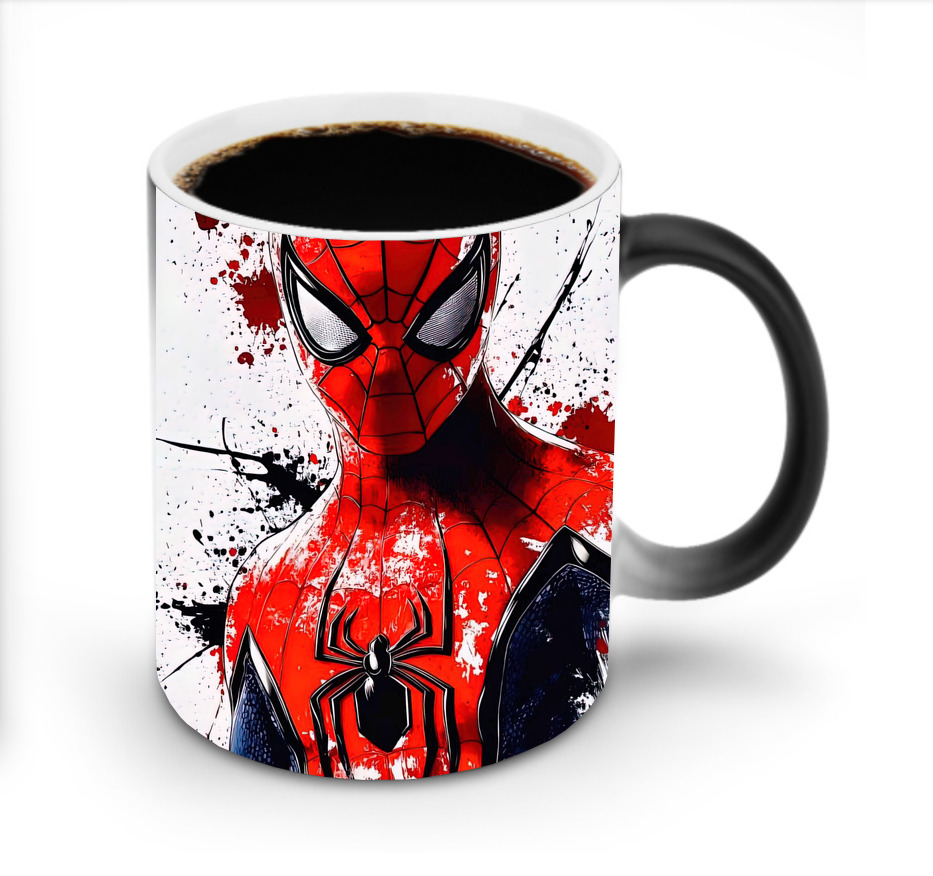 （画像用） Spider Man スパイダーマン 温度変色マグカップ