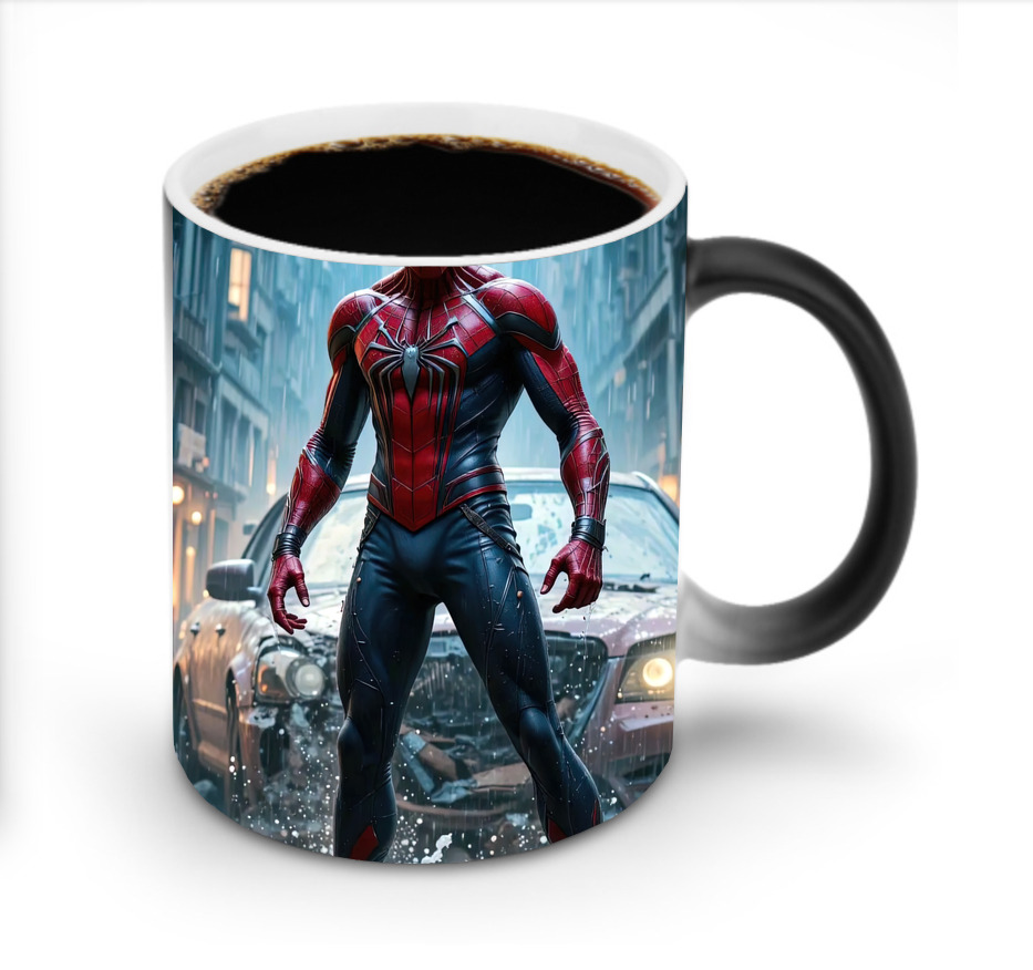 （画像用） Spider Man スパイダーマン 温度変色マグカップ