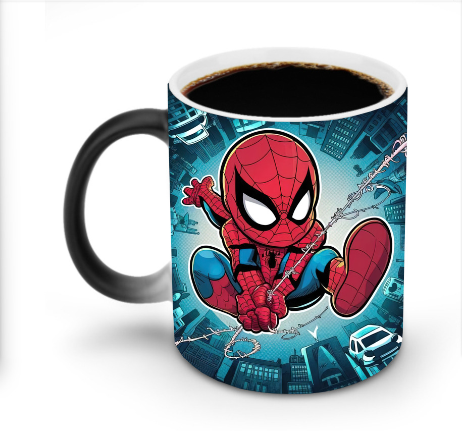 （画像用） Spider Man スパイダーマン 温度変色マグカップ