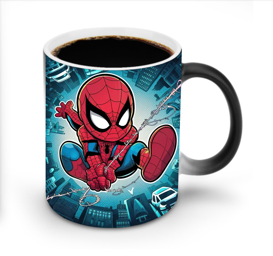 （画像用） Spider Man スパイダーマン 温度変色マグカップ