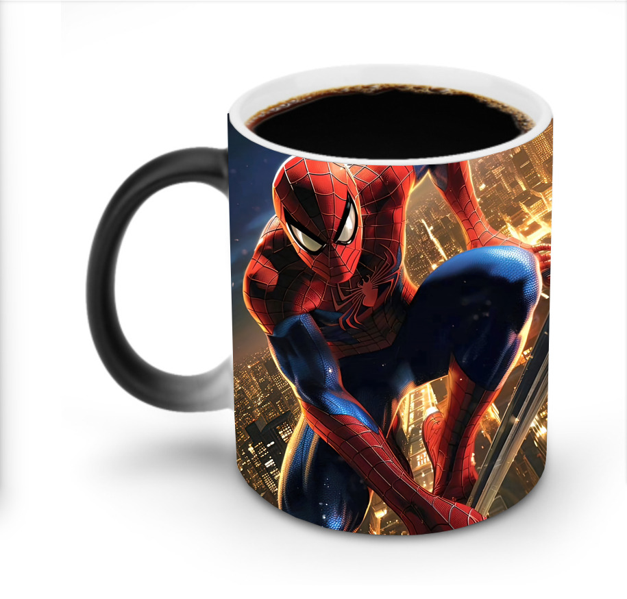 （画像用） Spider Man スパイダーマン 温度変色マグカップ