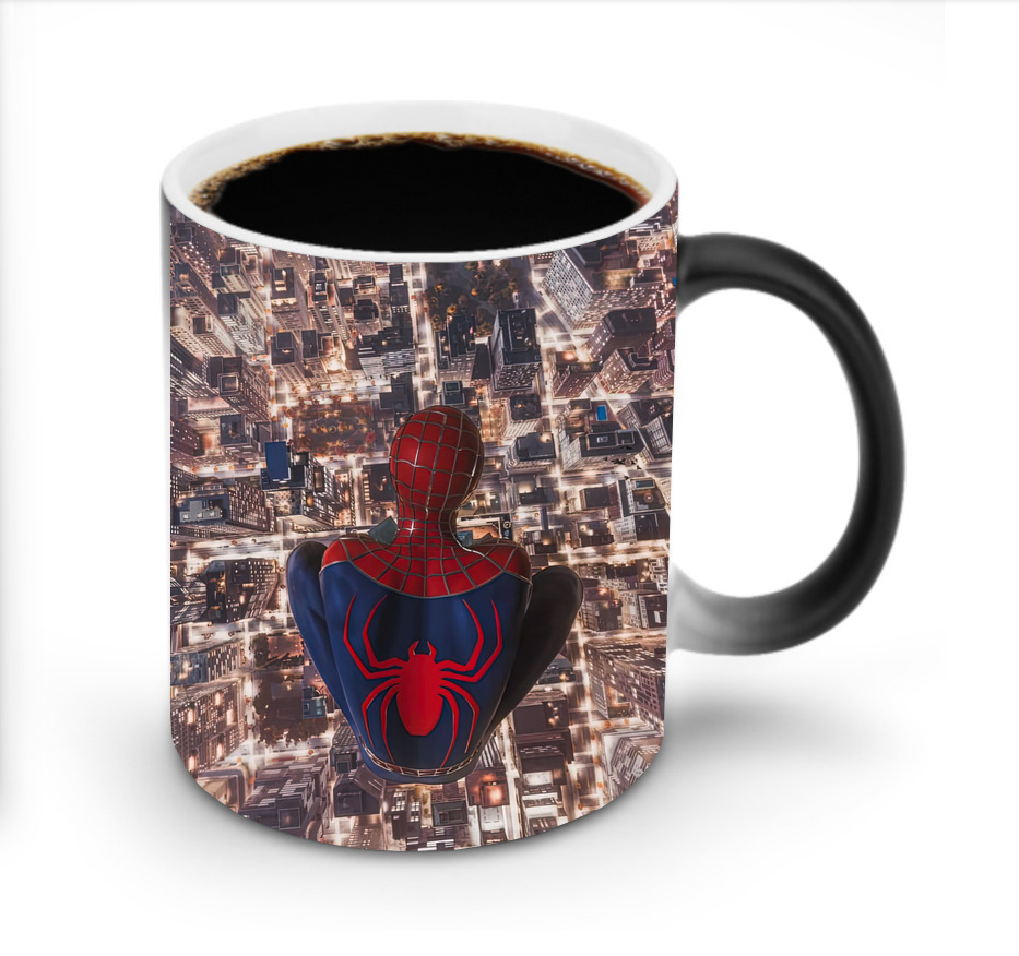 （画像用） Spider Man スパイダーマン 温度変色マグカップ