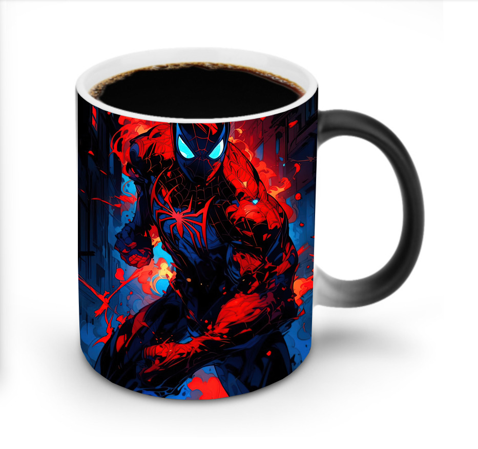 （画像用） Spider Man スパイダーマン 温度変色マグカップ