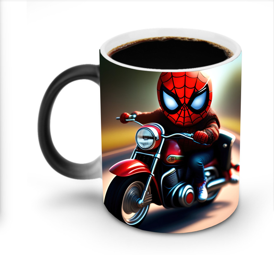 （画像用） Spider Man スパイダーマン 温度変色マグカップ