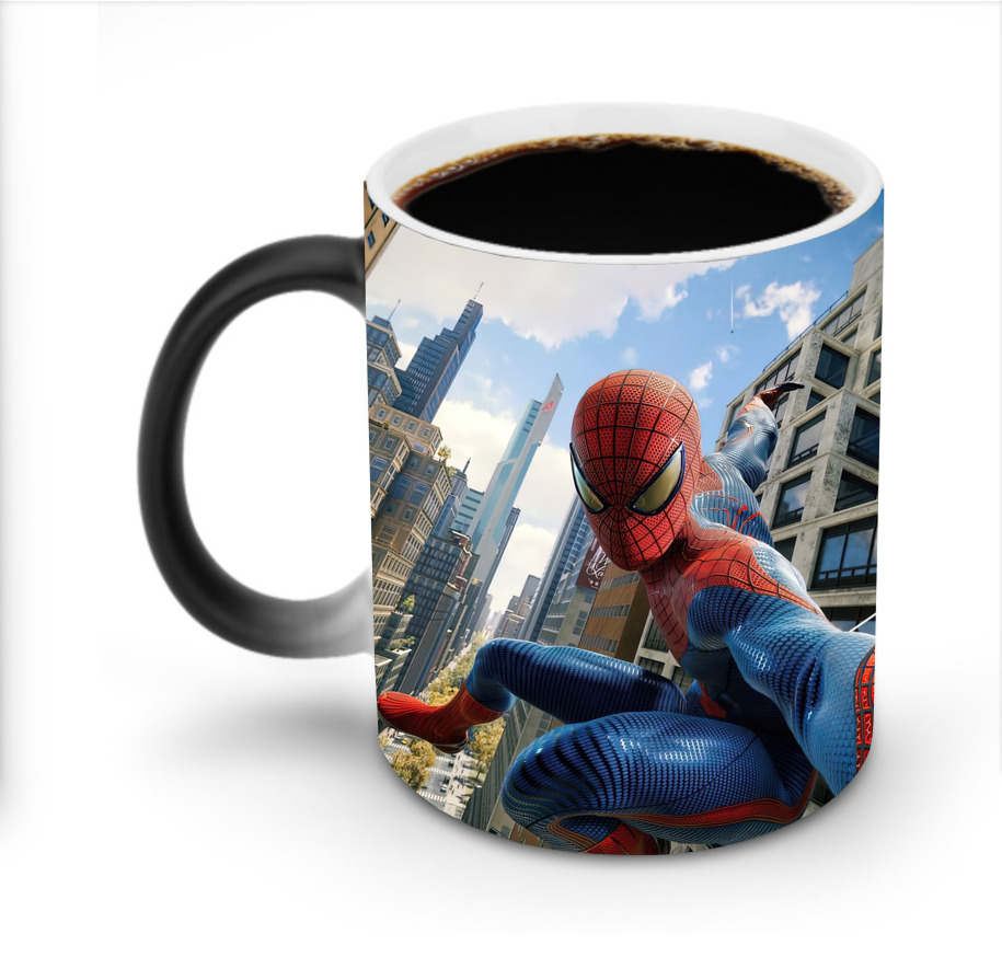 （画像用） Spider Man スパイダーマン 温度変色マグカップ
