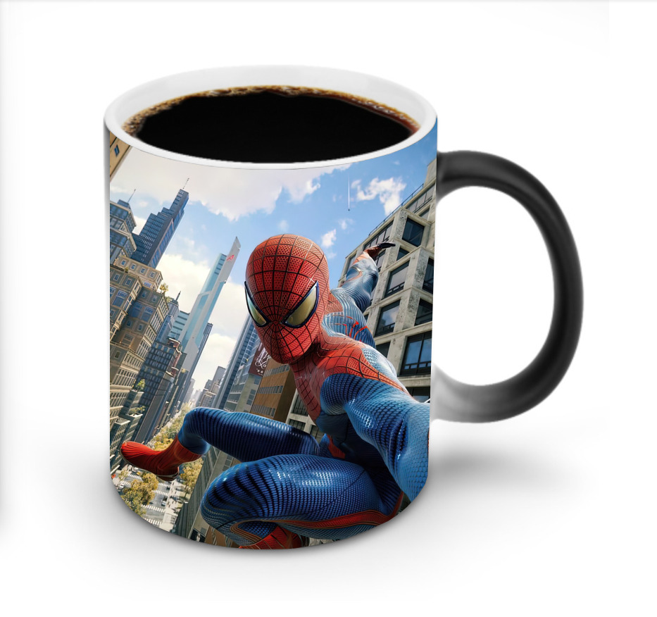 （画像用） Spider Man スパイダーマン 温度変色マグカップ