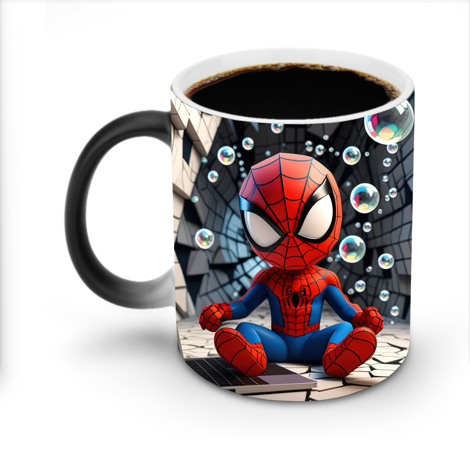 （画像用） Spider Man スパイダーマン 温度変色マグカップ