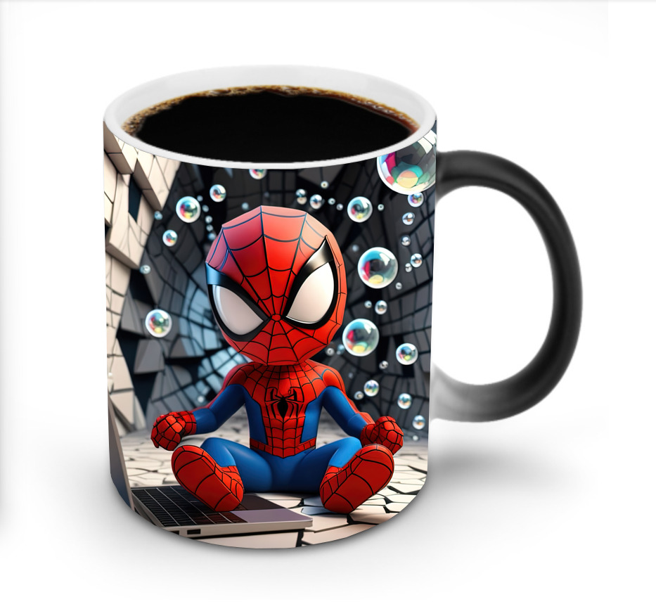 （画像用） Spider Man スパイダーマン 温度変色マグカップ