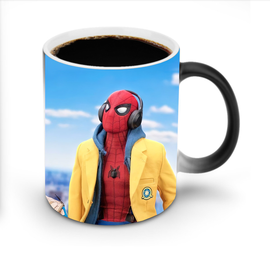 （画像用） Spider Man スパイダーマン 温度変色マグカップ
