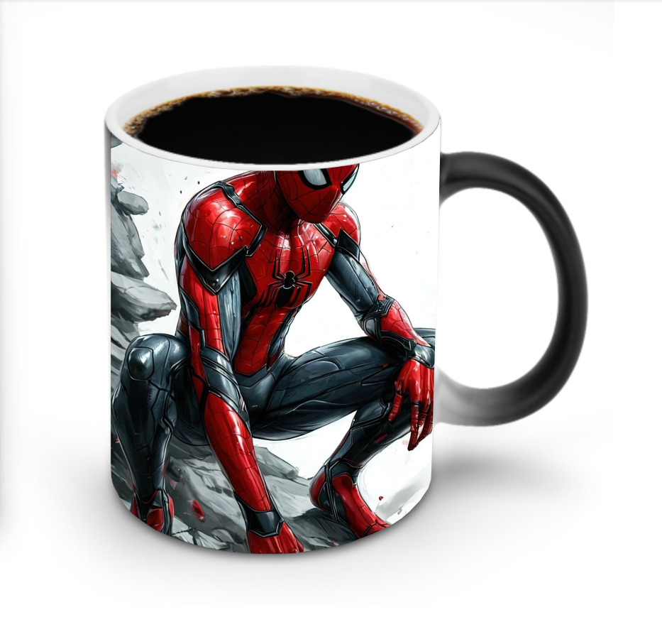 （画像用） Spider Man スパイダーマン 温度変色マグカップ