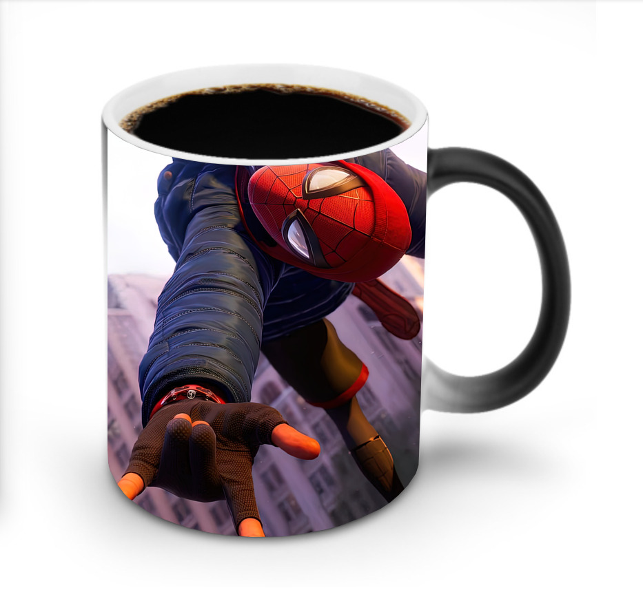 （画像用） Spider Man スパイダーマン 温度変色マグカップ