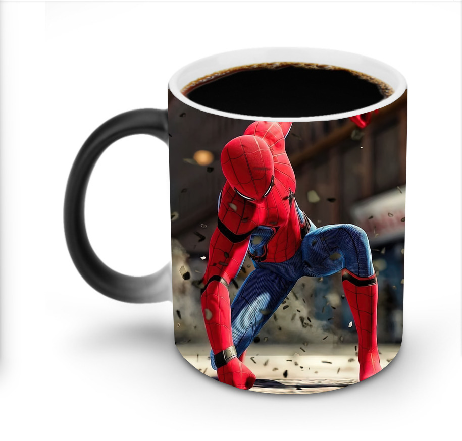 （画像用） Spider Man スパイダーマン 温度変色マグカップ