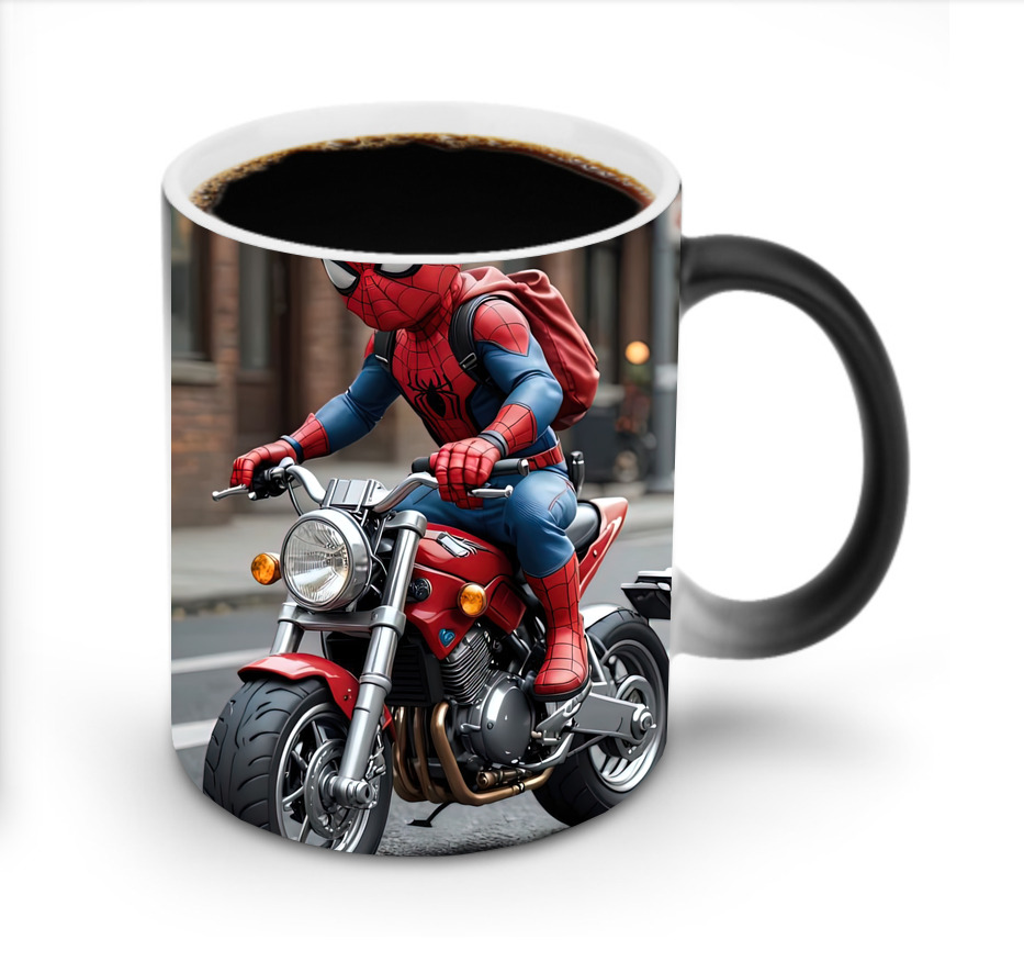 （画像用） Spider Man スパイダーマン 温度変色マグカップ