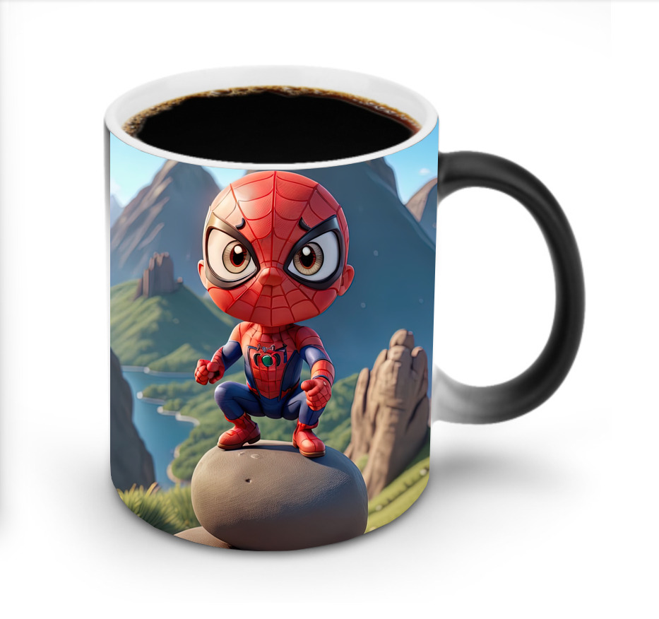 （画像用） Spider Man スパイダーマン 温度変色マグカップ