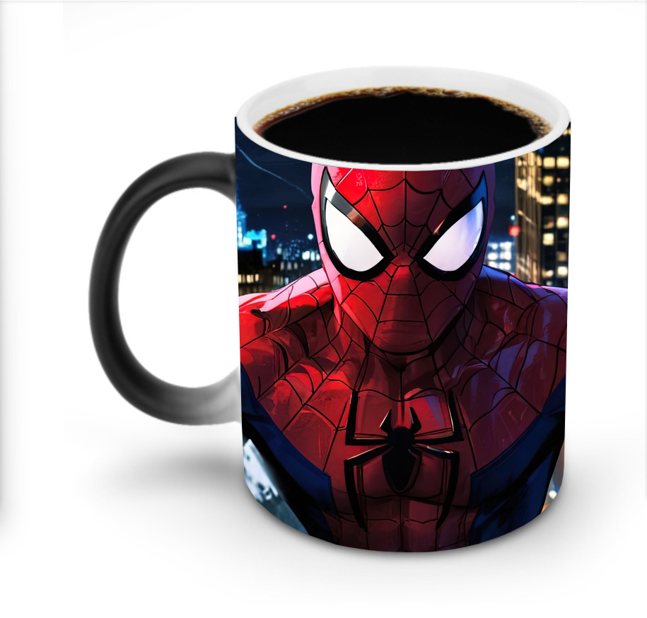（画像用） Spider Man スパイダーマン 温度変色マグカップ
