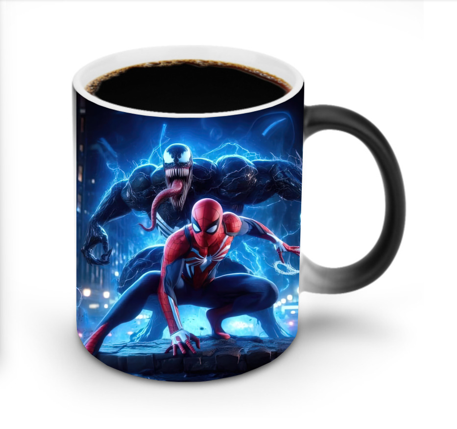 （画像用） Spider Man スパイダーマン 温度変色マグカップ
