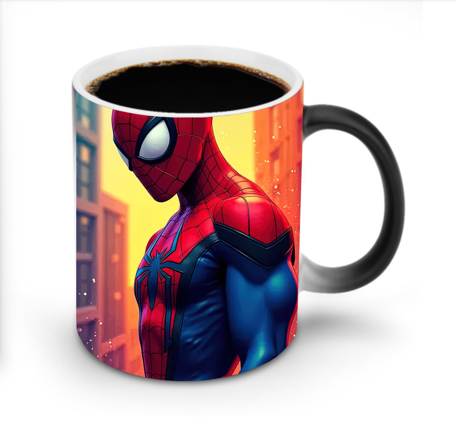 （画像用） Spider Man スパイダーマン 温度変色マグカップ
