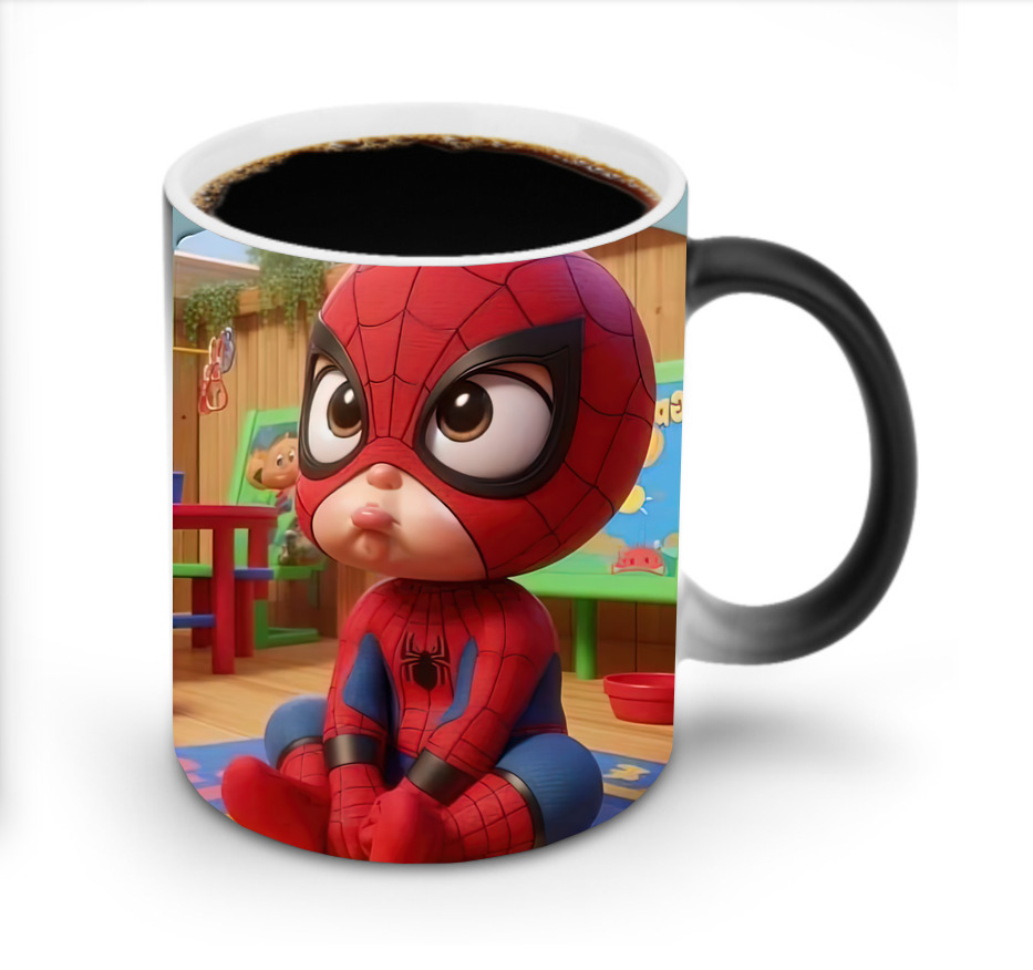 （画像用） Spider Man スパイダーマン 温度変色マグカップ