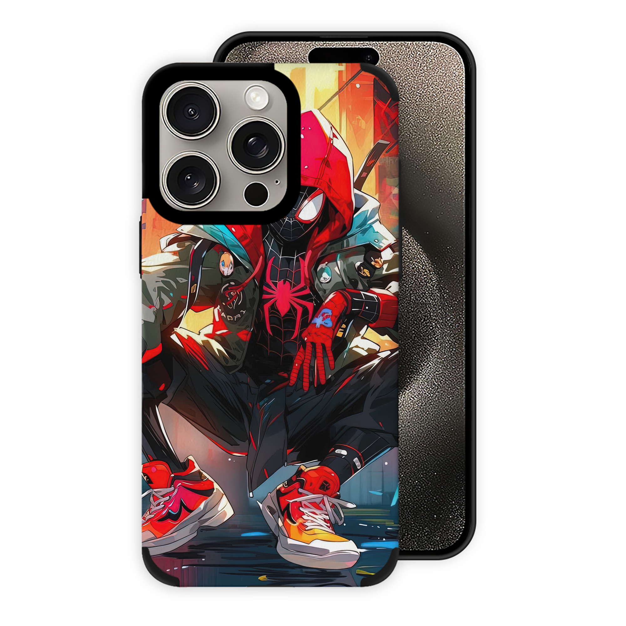 Spider Man スパイダーマン 【iPhone15ProMax対応】 PUレザー スマホケース 耐衝撃＆黄変防止