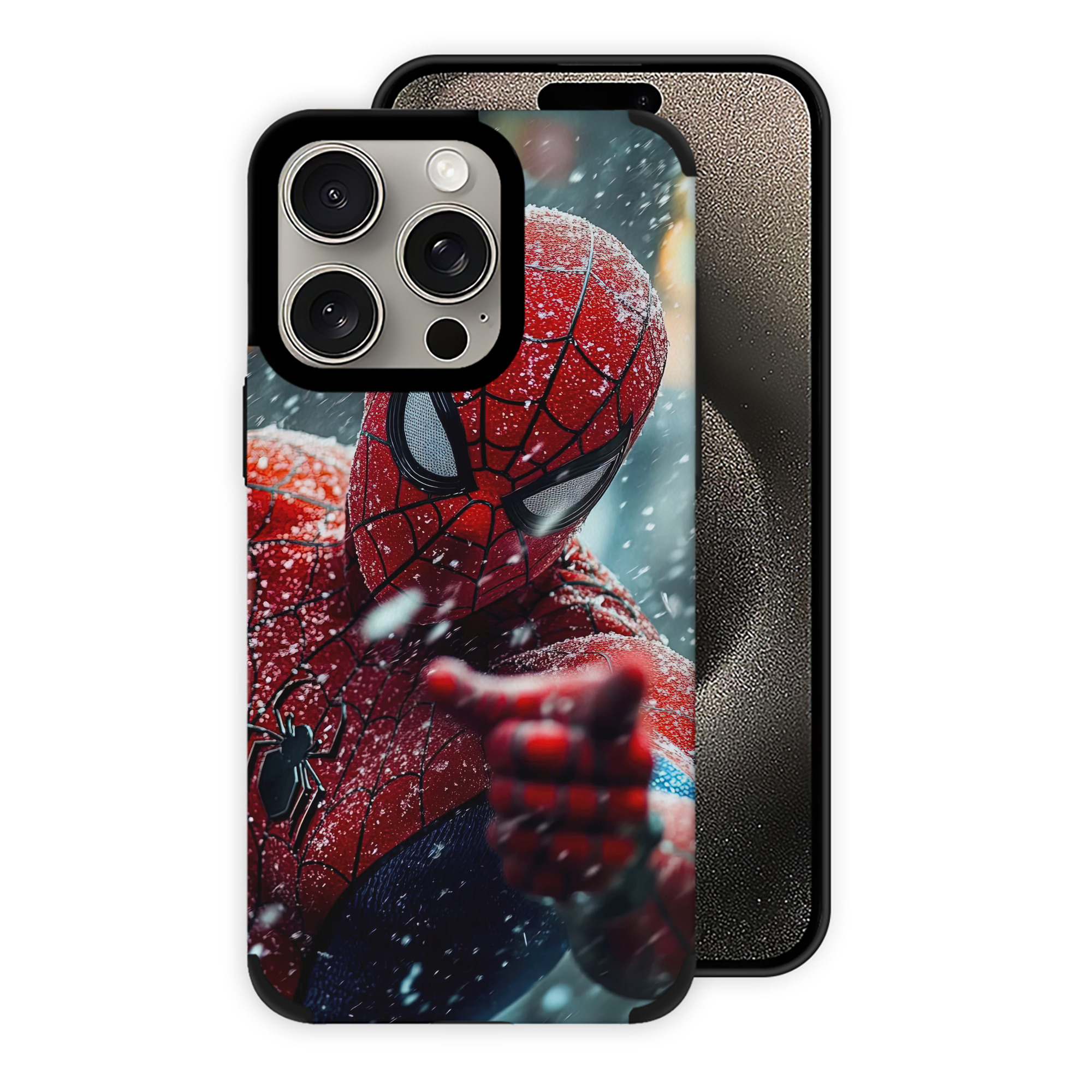 （画像用） Spider Man スパイダーマン 【iPhone15ProMax対応】 PUレザー スマホケース 耐衝撃＆黄変防止