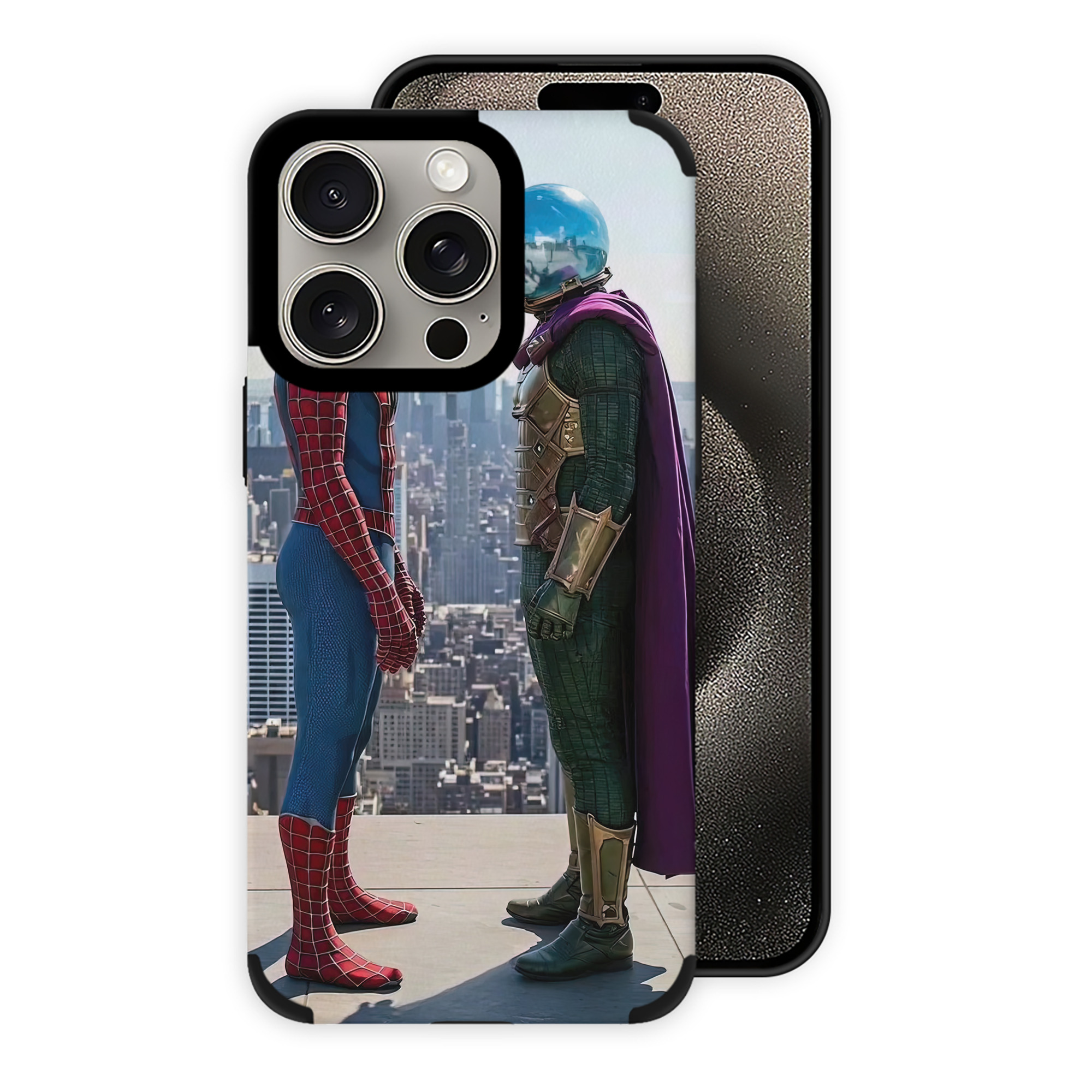 （画像用） Spider Man スパイダーマン 【iPhone15ProMax対応】 PUレザー スマホケース 耐衝撃＆黄変防止